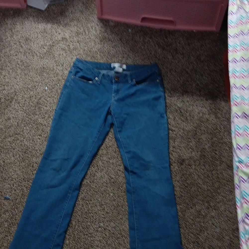 No boundaries, Dark blue, Straight leg jeans, size 7